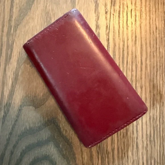 Cartier vintage Red Leather key Case with Gold Corner Accents - Picture 4 of 5